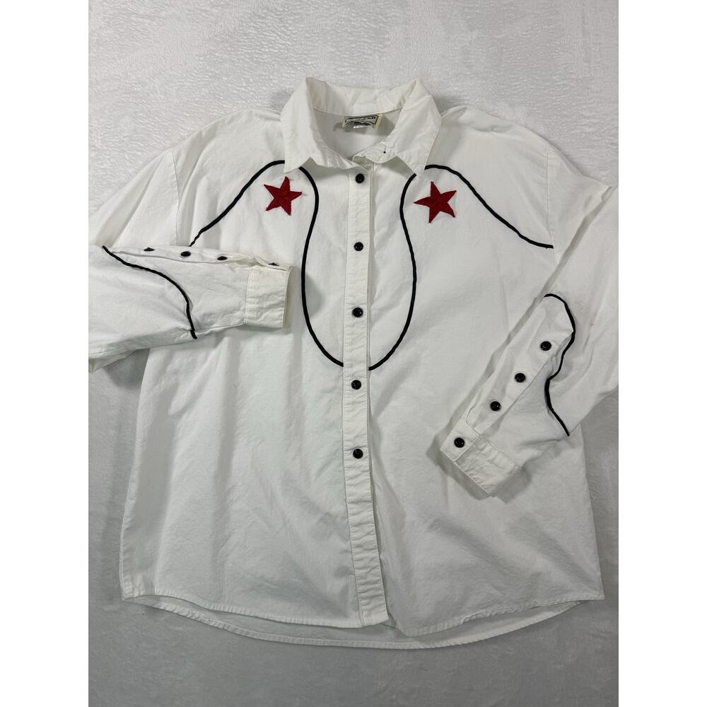 Vintage Rafter Star Western Button-Down Shirt Size XL
